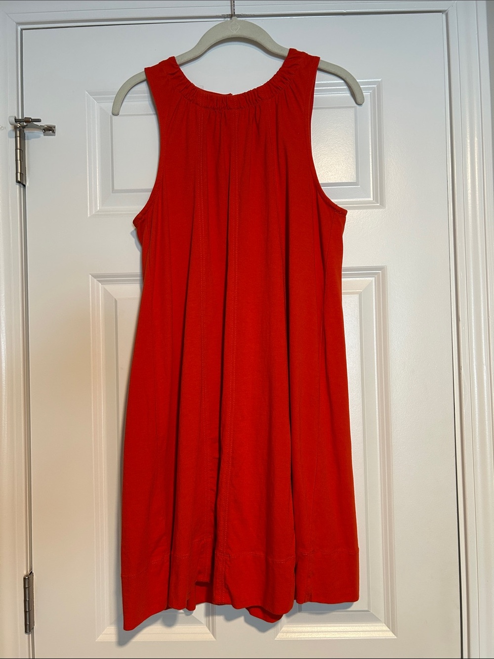 LOFT Bright Red Sleeveless Mini Dress Women's Medium Petite